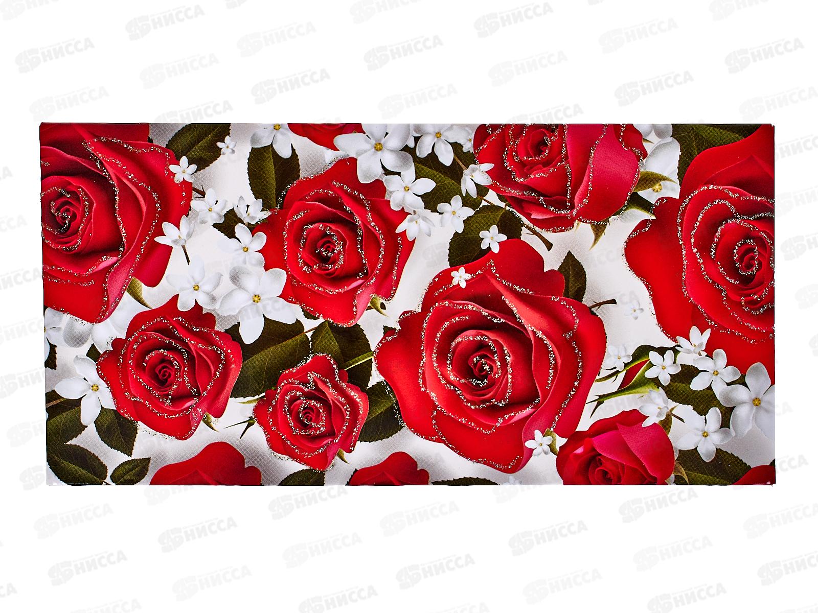 Конверт для денег КП Красные розы без надписи 7723 *10