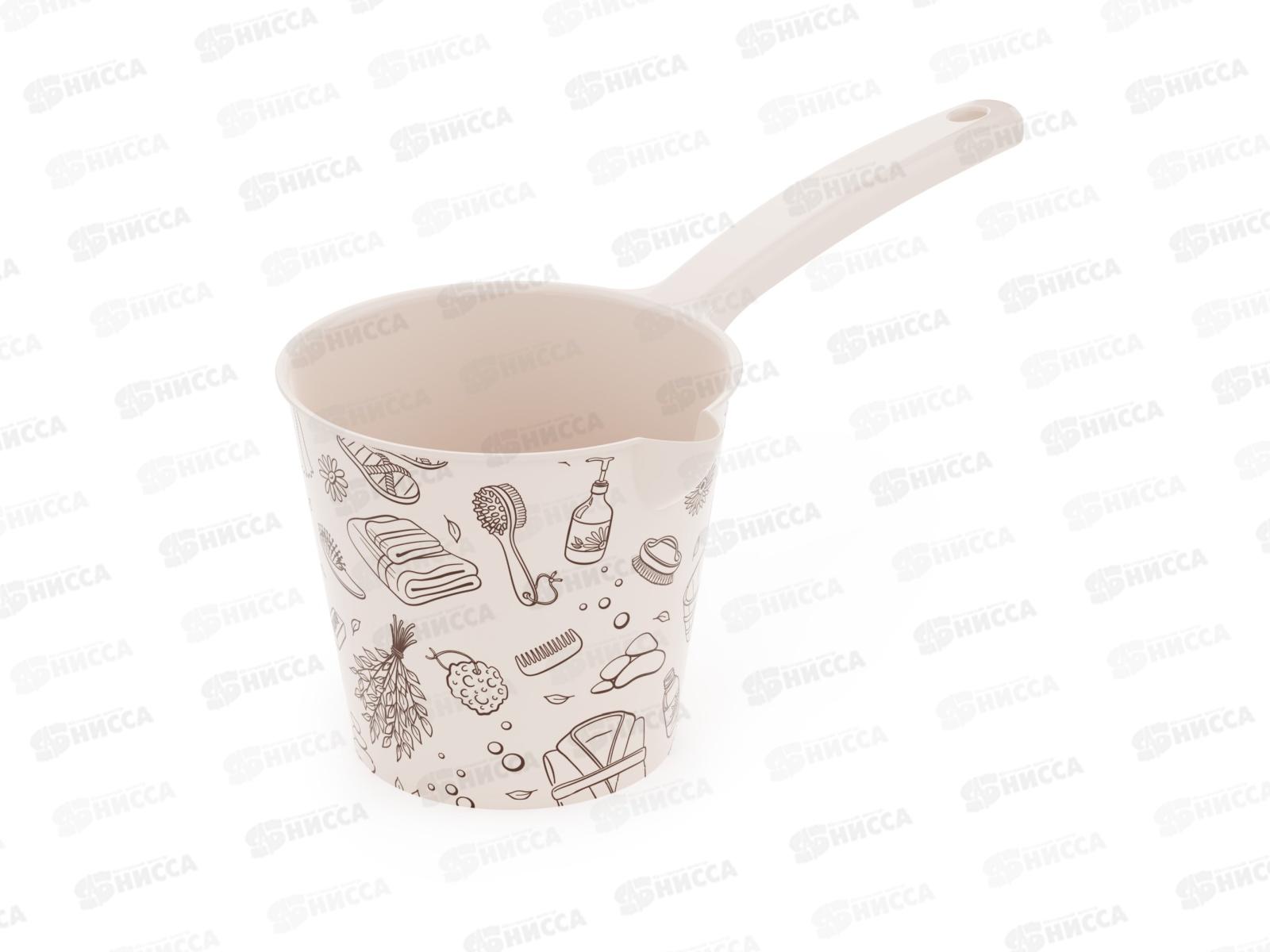 Ковш &quotРусская банька&quot 1,5л со сливом М8393 *28