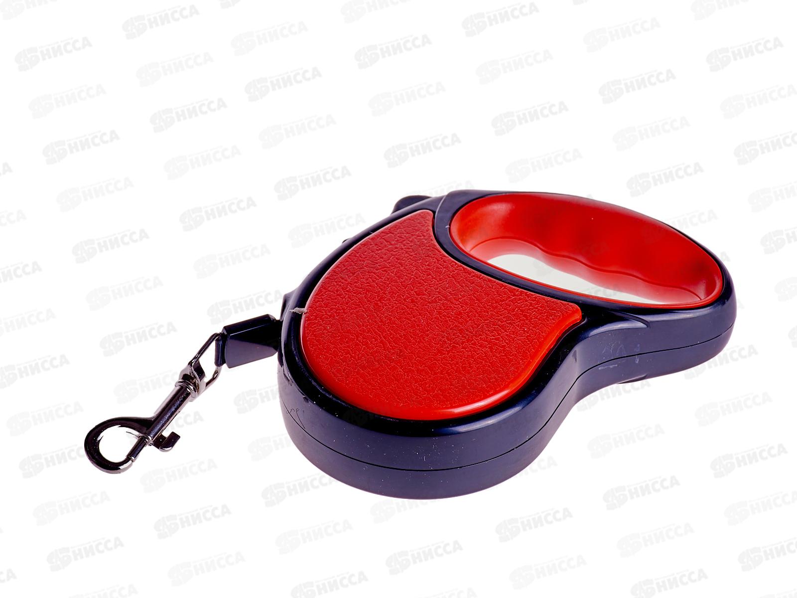 Поводок-рулетка &quotВерный друг&quot 3м до 10кг красный 511-012  *12