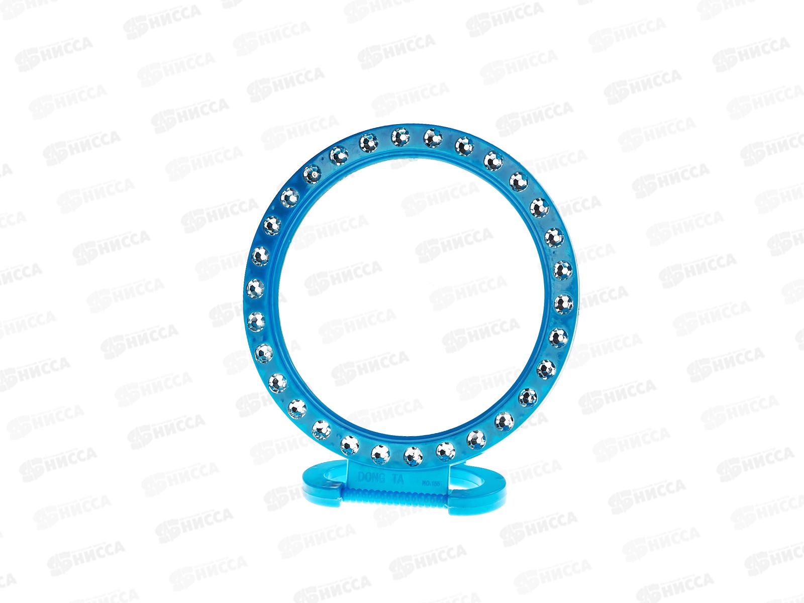 Зеркало настольное &quotБелые выемки&quot круг 15см 695-001