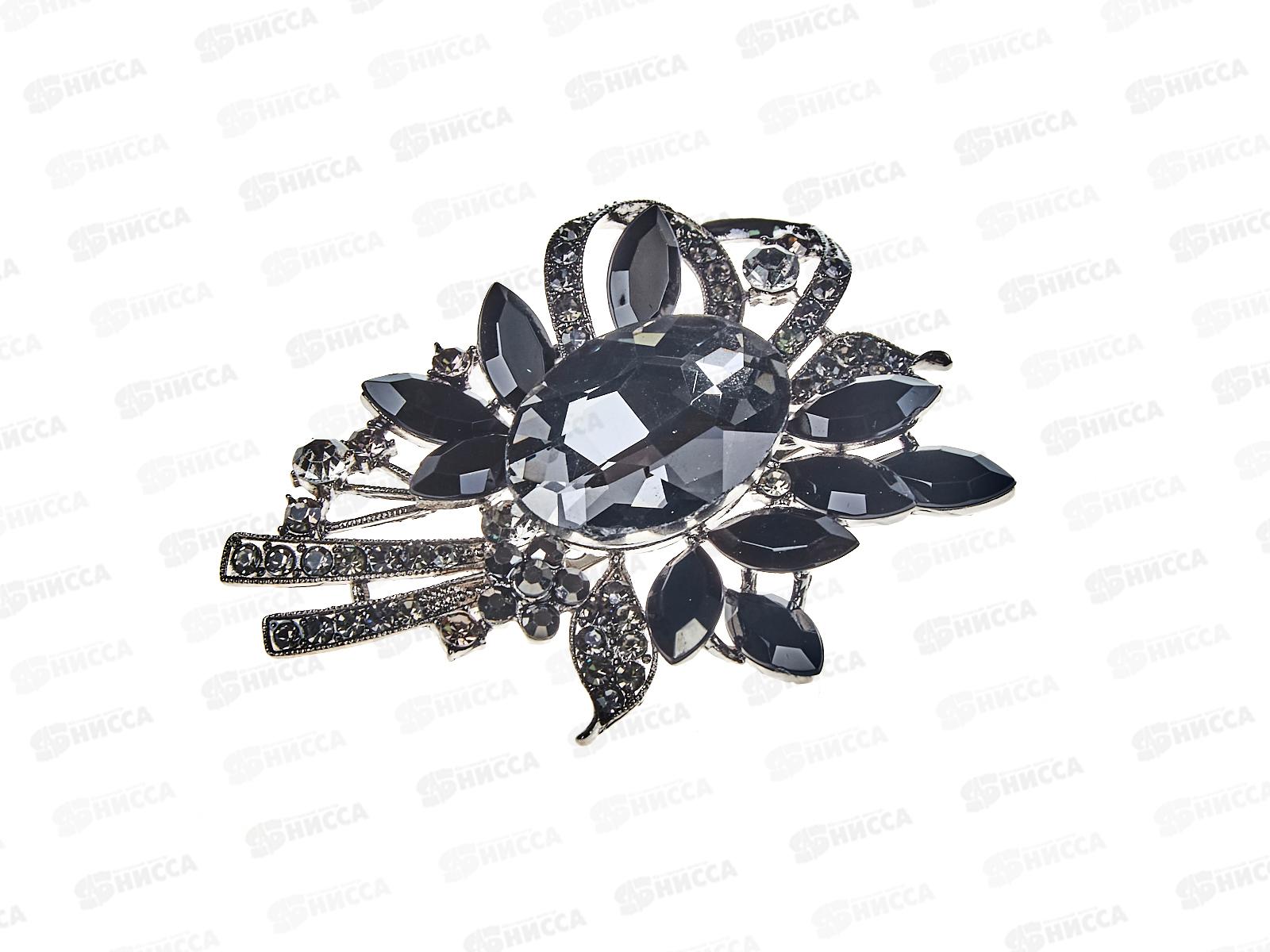 Брошь крупная со стразами,камень в асс.№150