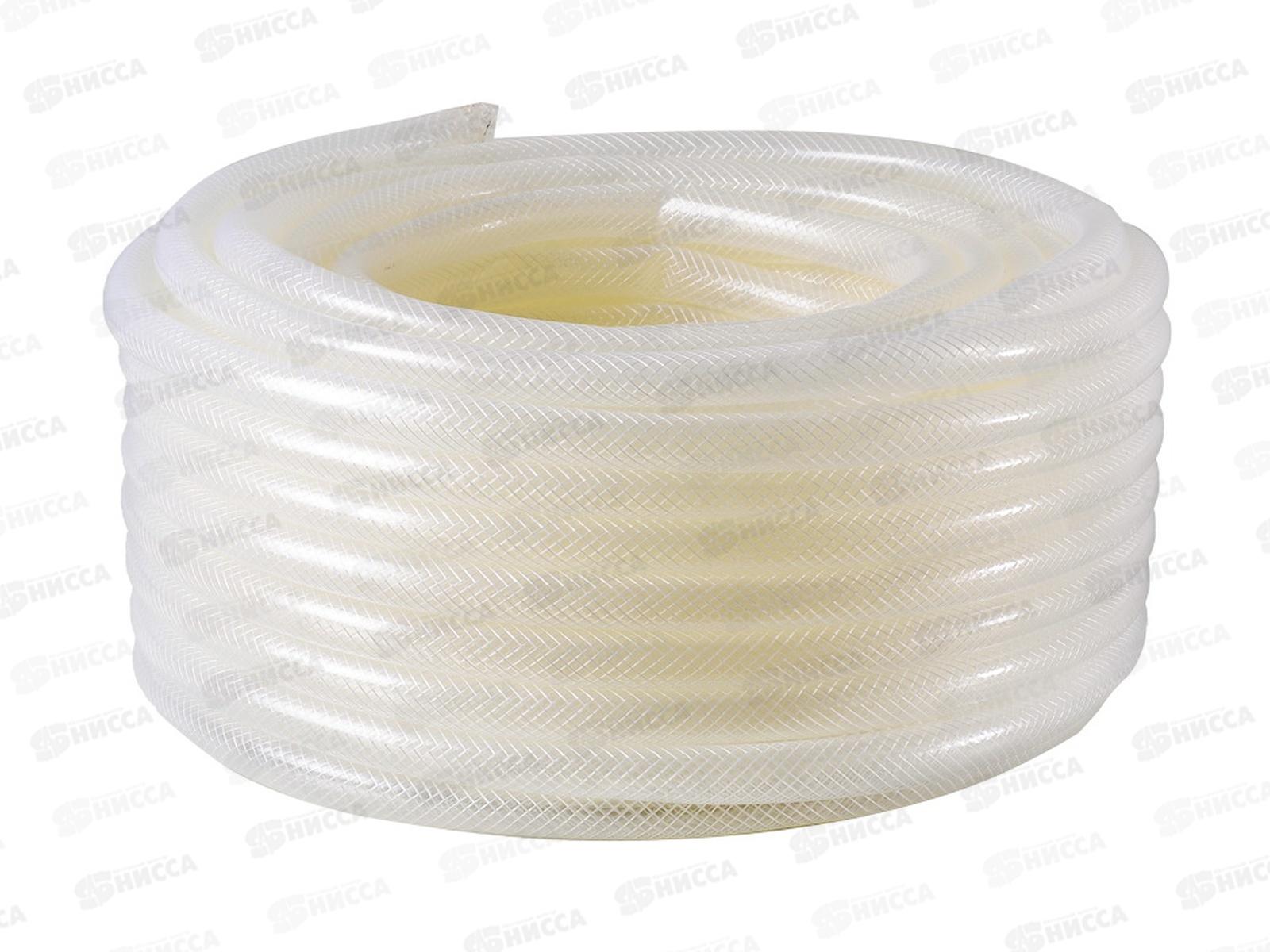 Шланг поливочный &quotСиликон&quot трёхслойный армированный 3/4&quot 50м (прозрачный) Вихрь