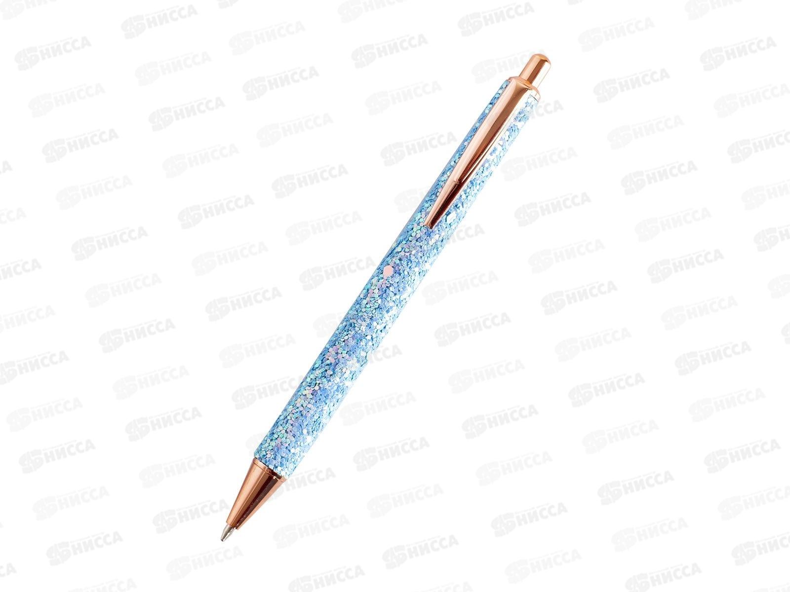 Ручка автоматическая шариковая  Alingar синяя, 1.0мм "Блеск" цветной корпус ассорти AL7875 *12