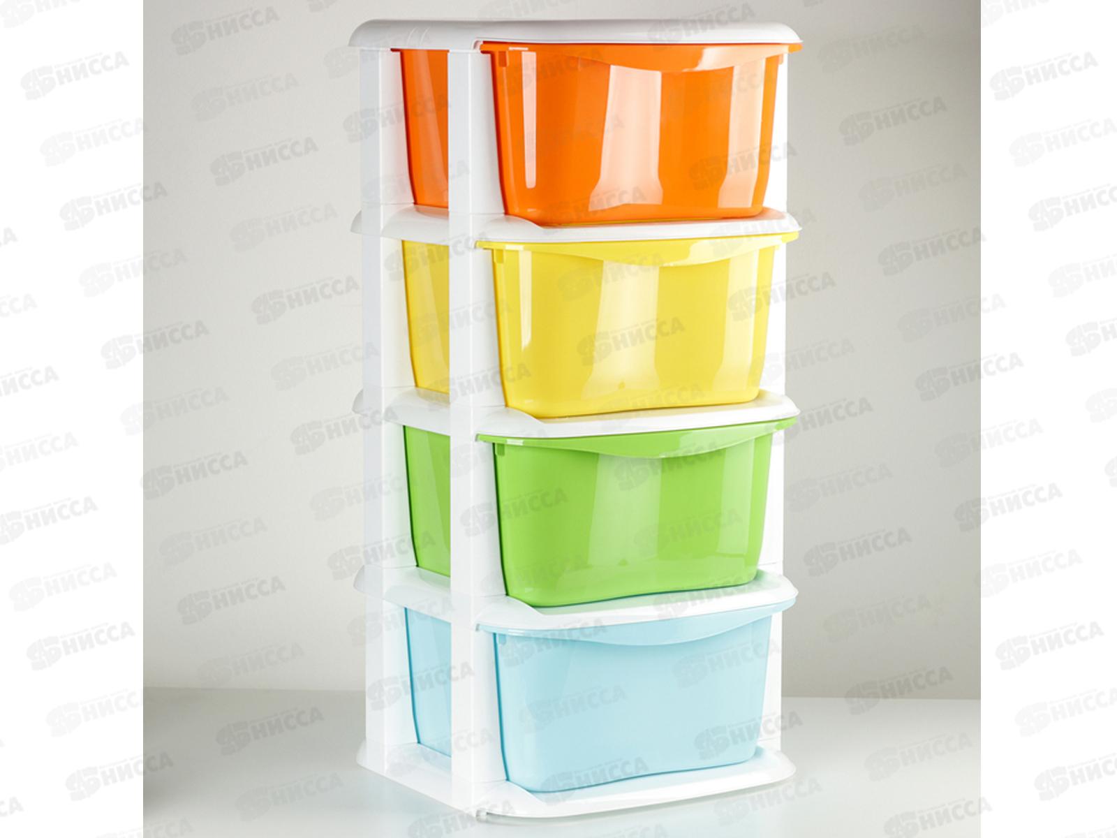 Комод 4-х секционный  &quotДомовой&quot колор Ангарск (без ножек) *1