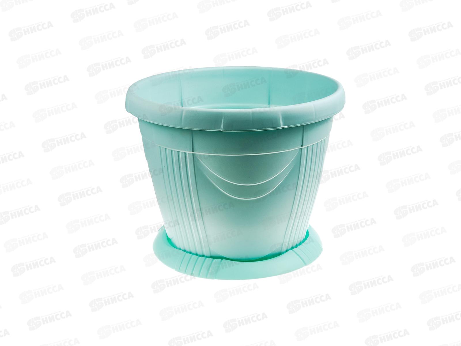 Кашпо Селенга 10л зеленый мятный Ангарск *5