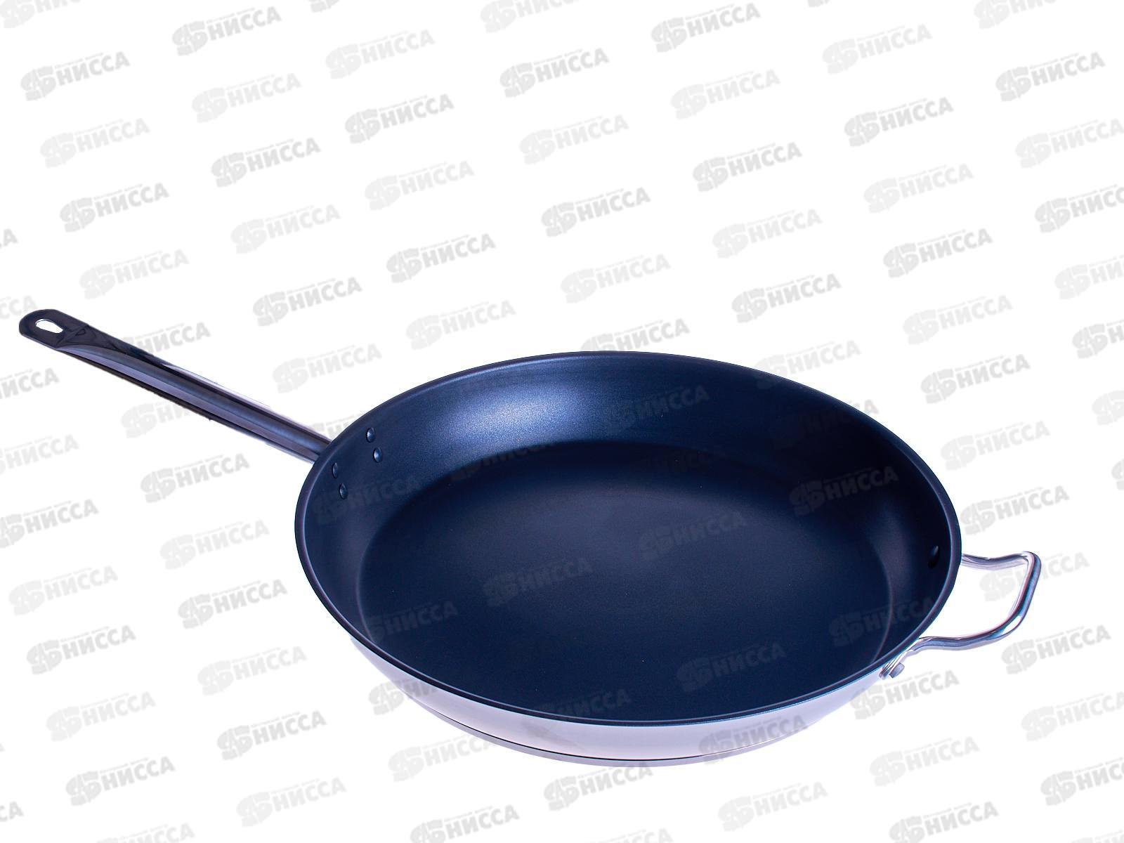 Сковорода 40см без крышки антипригарным покрытием (общепит) корпус 0,8мм индукционное дно КТ-ОБ-СА-40