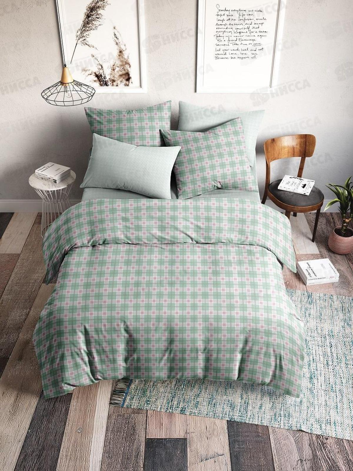 Комплект постельного белья  1,5сп Поплин НН Диана 70551-1+70552-2