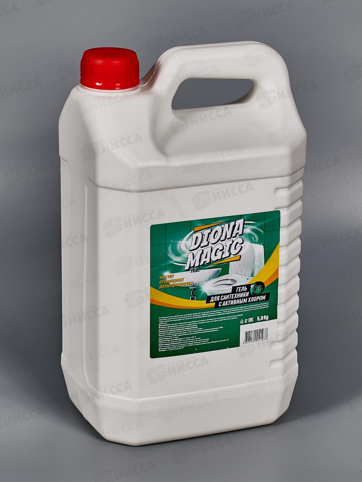 Diona Magic Гель для сантехники с актив хлором 5кг *4