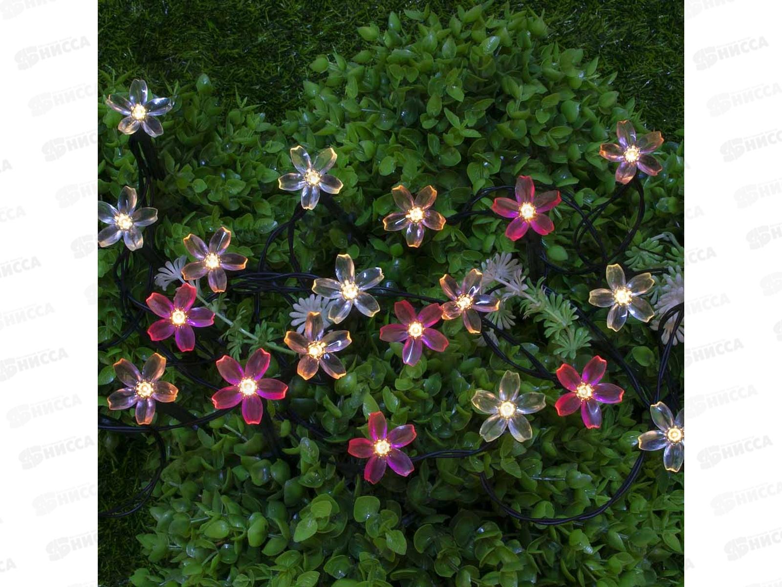 Гирлянда садовая солнечная батарея 25LED 7м шампань INBLOOM 185-061  г