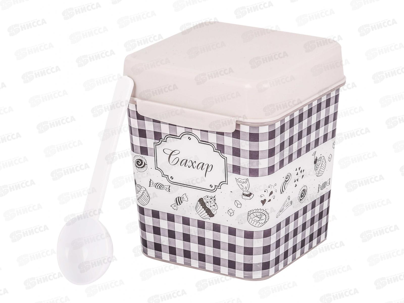 Емкость &quotПлетенка&quot 1,2л (сахар) с ложкой М4831 *12