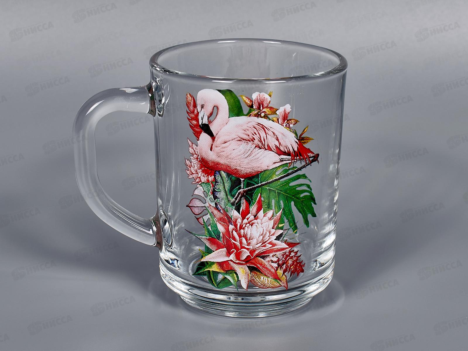 Кружка 200мл 335-Д Фламинго в тропиках *12