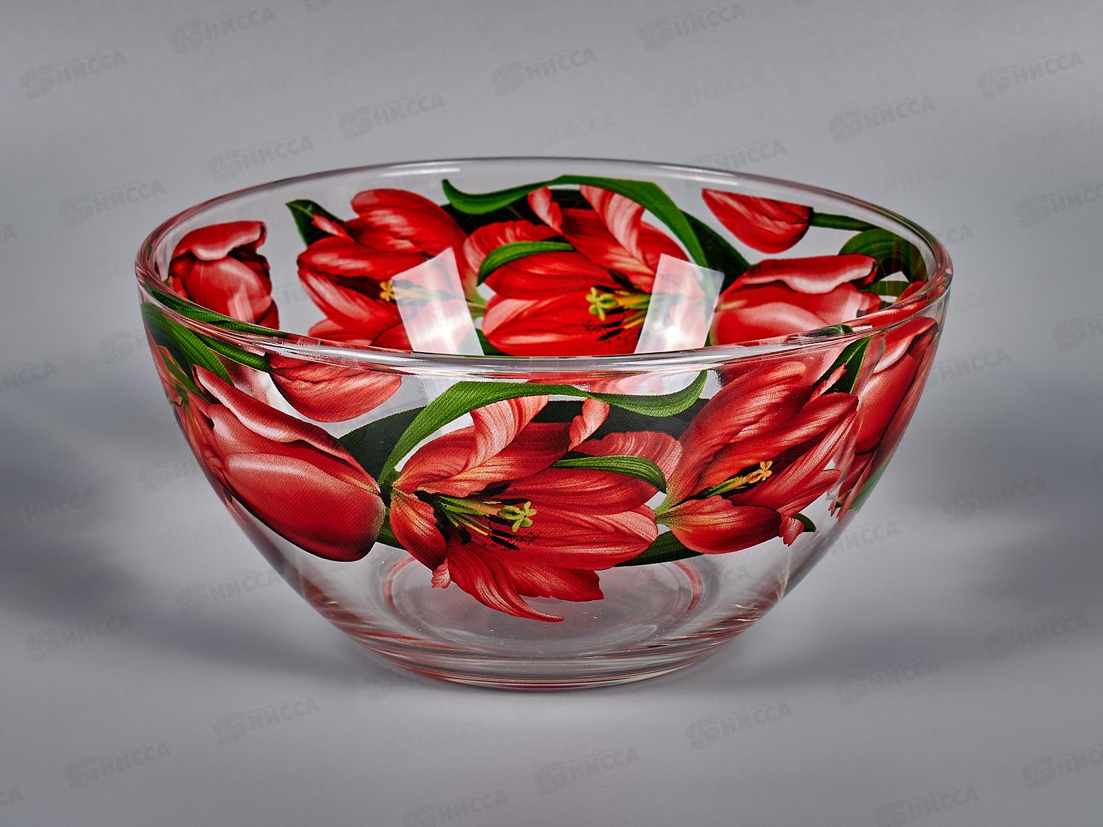 Салатник средний 425/1-Д Тюльпаны *12