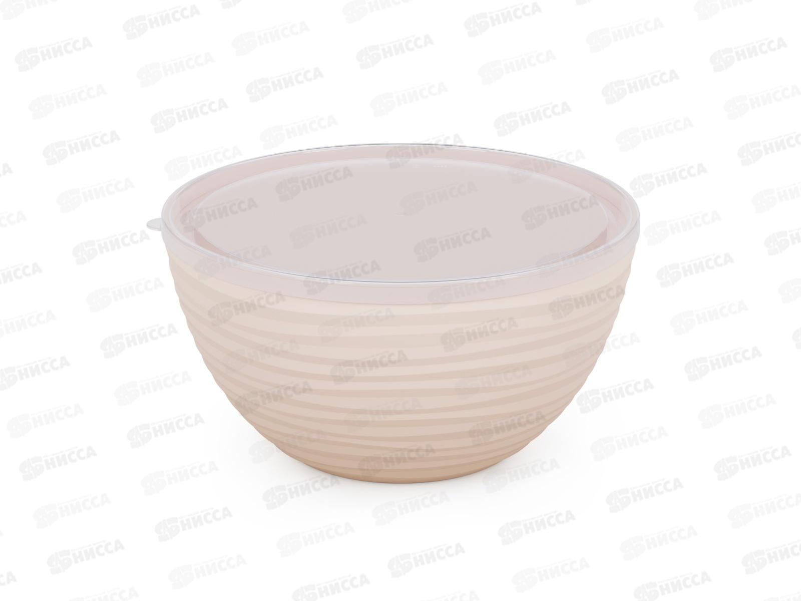 Чаша &quotОазис&quot 4л с крышкой  бежевый М8405 *16