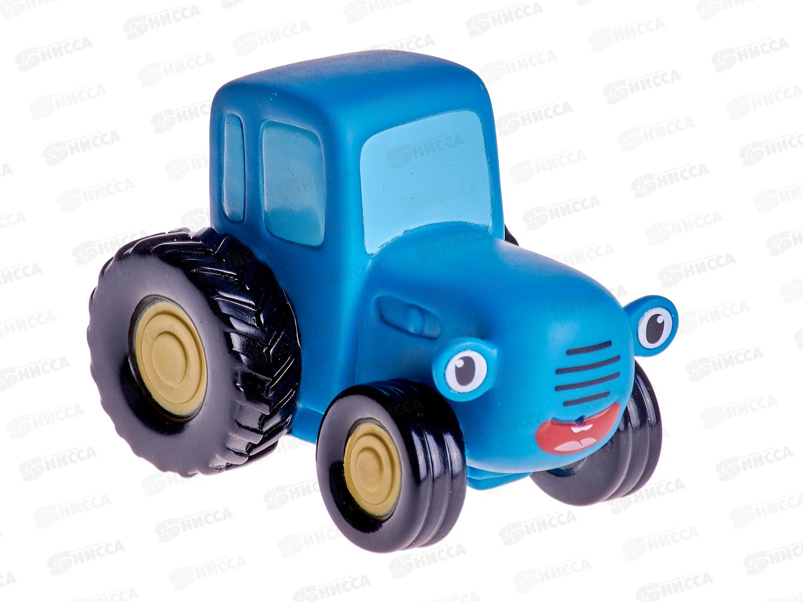 Игрушка для ванной LX-ST200429 Синий трактор с улыбкой 10см сетка