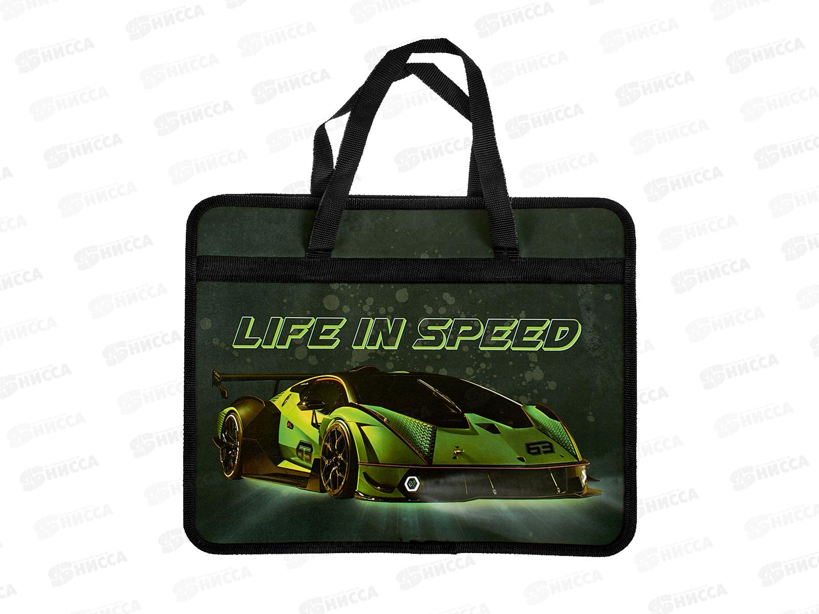 Папка детская А4 с ручками ПЧЕЛКА &quotLife in speed" ПМ-А4-25 *30