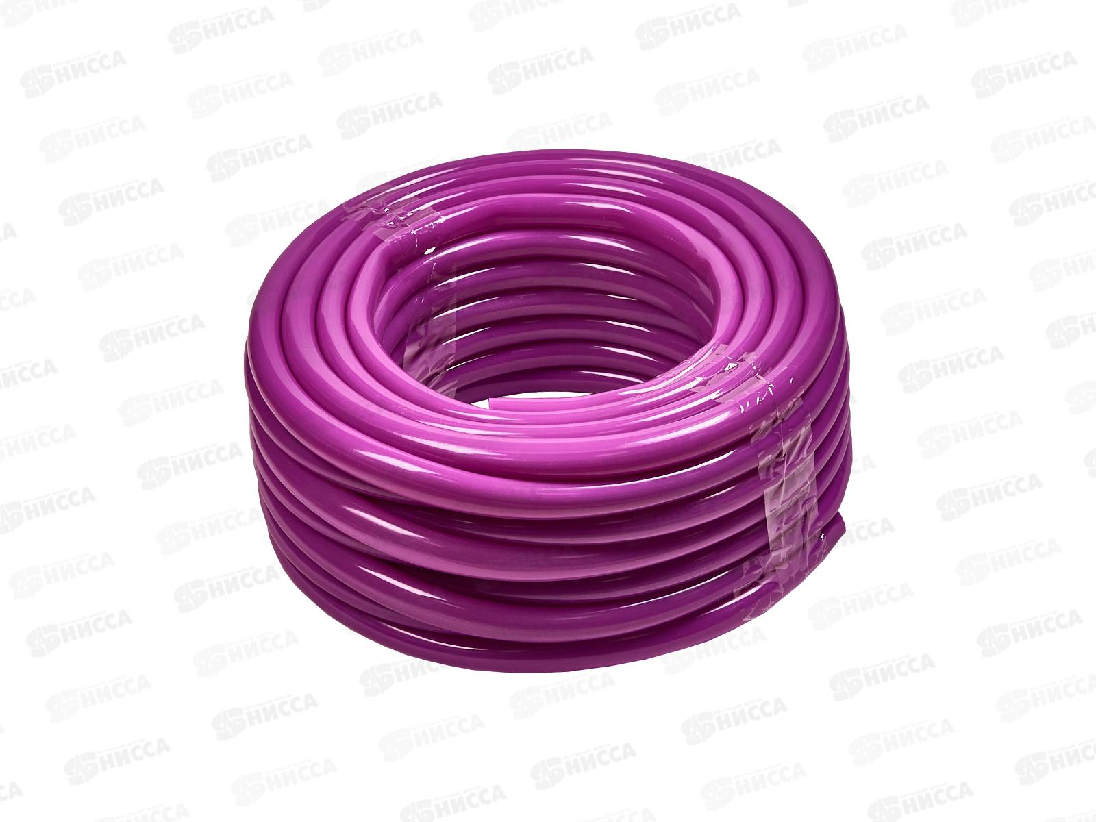 Шланг полив ПВХ однослойный 3/4" 18х22мм силик. Малина 25м 104759