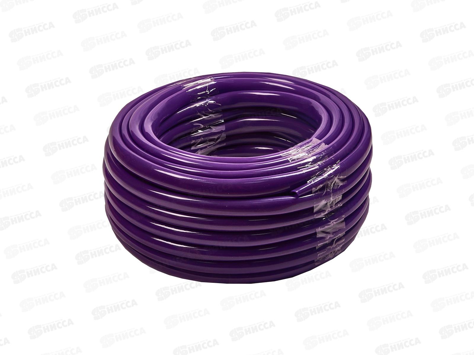 Шланг полив ПВХ однослойный 3/4" 18х22мм силик. Черника 25м 104761