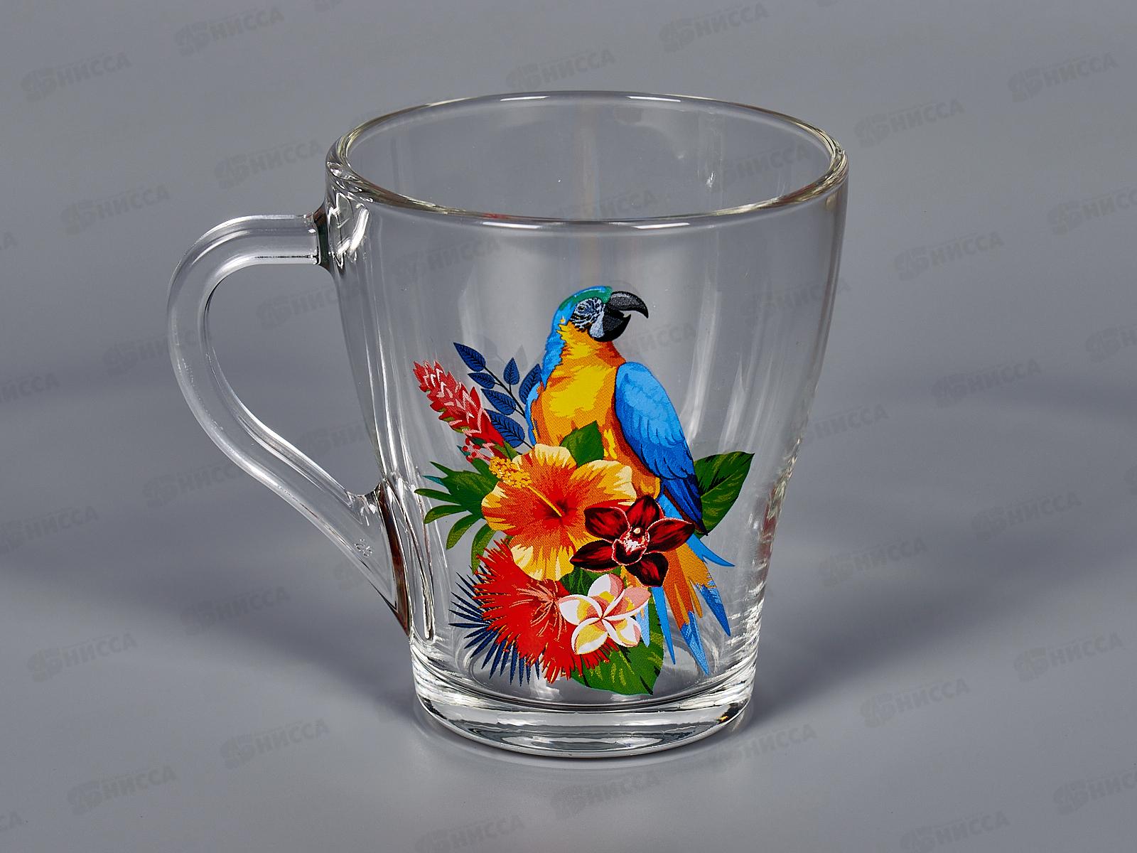 Кружка для чая 250мл Грация Тропические птицы 1649 *20