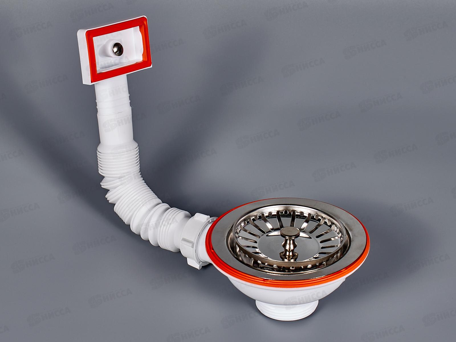 Чаша КС-10 из нержавейки (прямоугольный перелив)