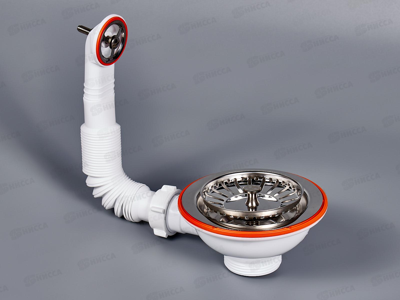 Чаша КС-11 из нержавейки для мойки 3 1/2 (круглый перелив)