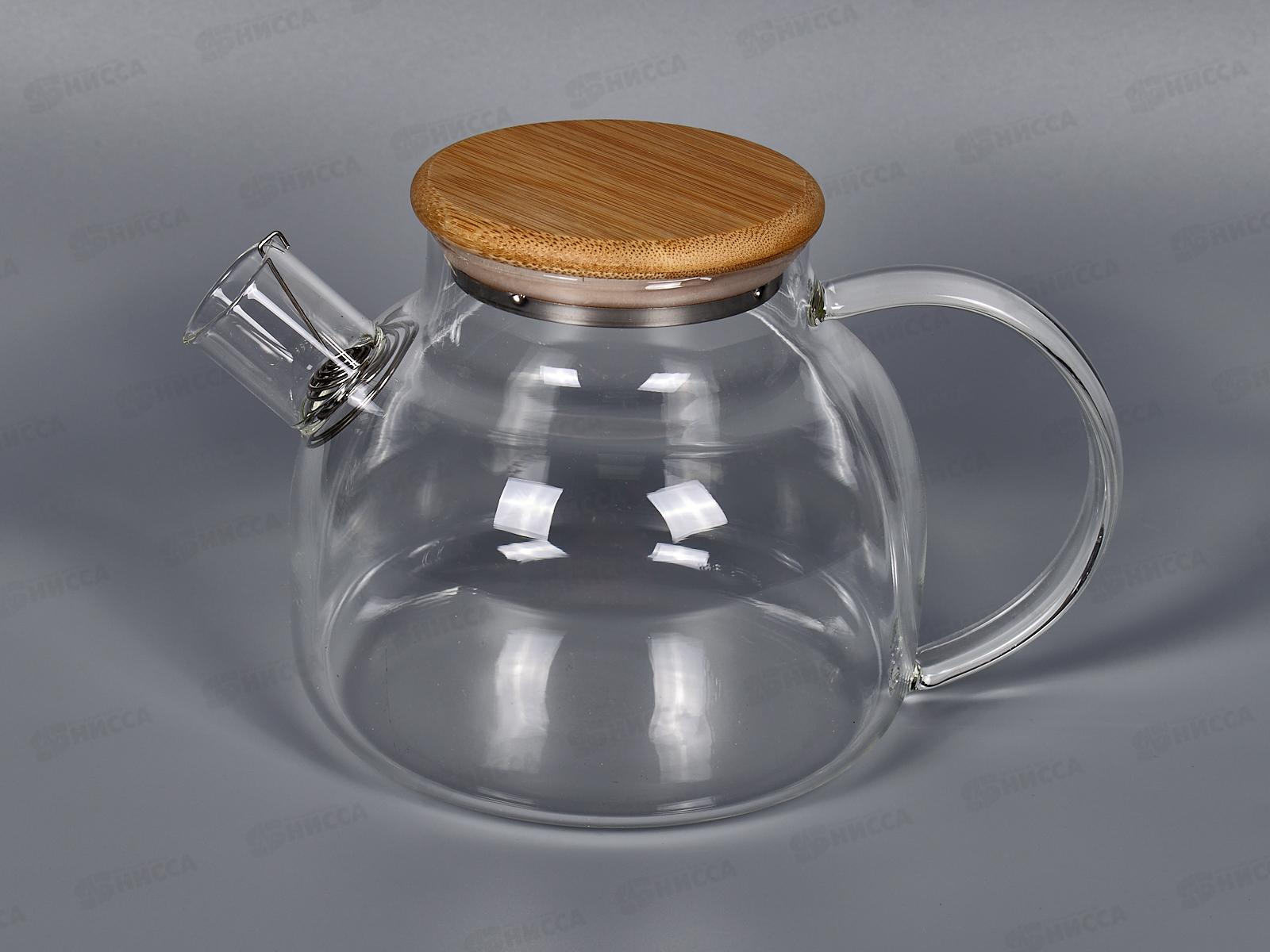 Чайник 1,0л заварочный термостойкое стекло МС201 AST-006-BH-1000G *48