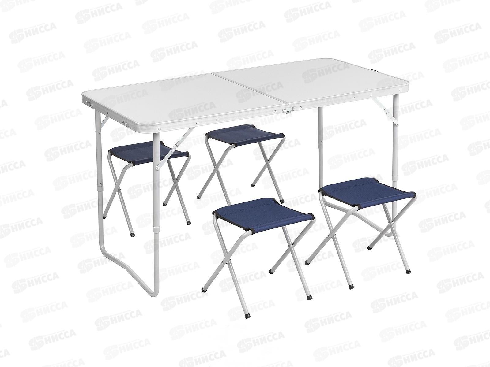 Набор мебели стол + 4 табурета (T-PR-FS-60*120+4-1) 325255