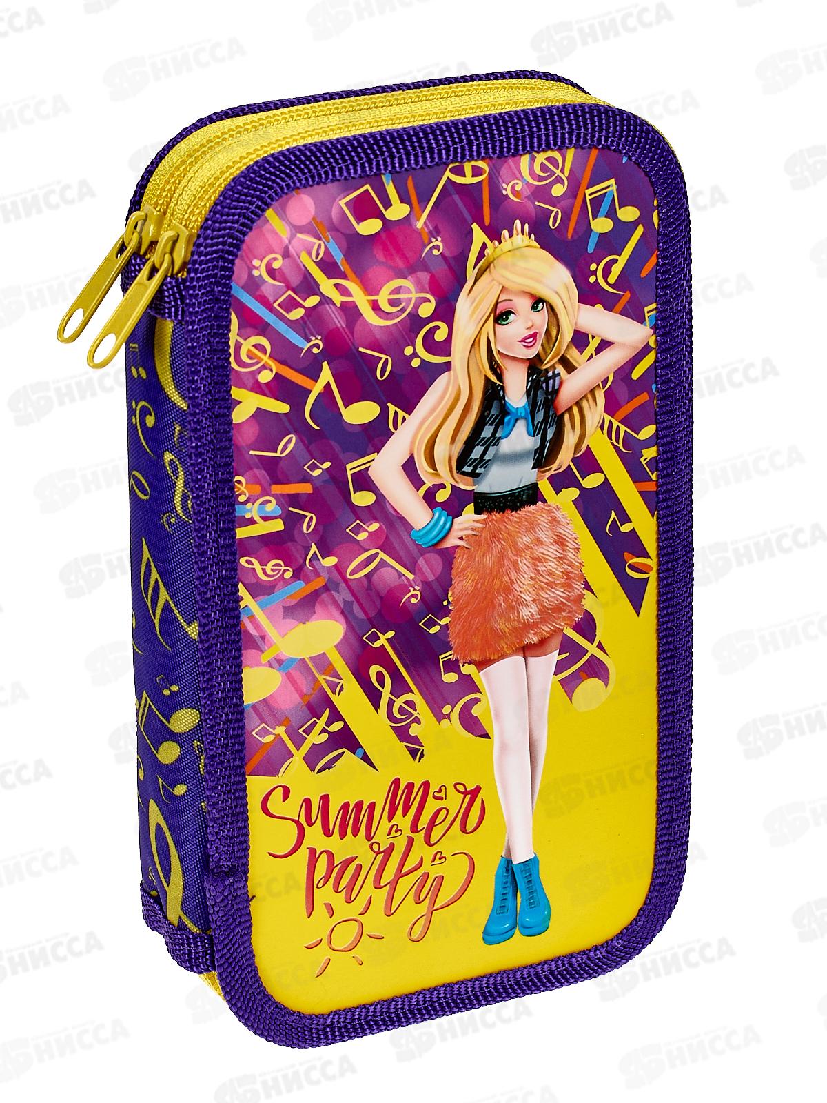 Пенал ПЧЕЛКА 2отд., Soft Летняя девчонка 190*105, ПО-901 *27