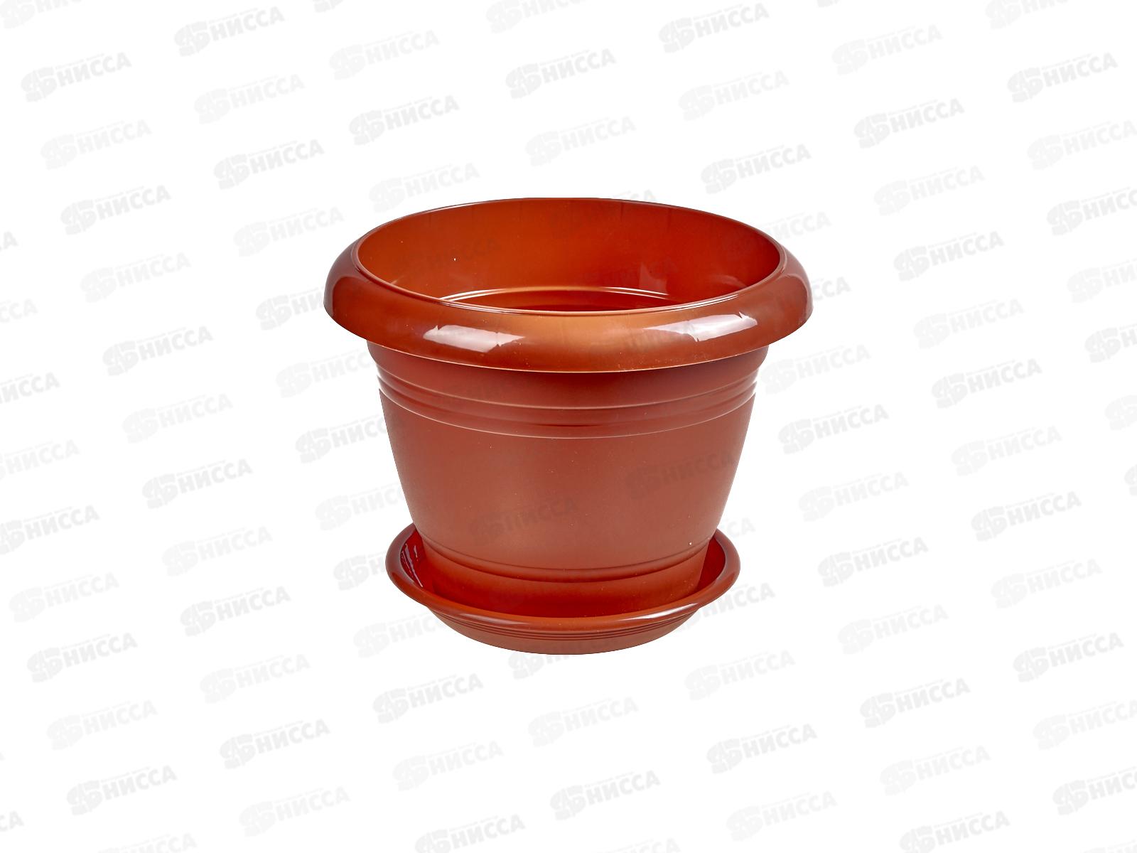 Горшок для цветов Фестона 2,1л Терракот, D19, с поддоном  *24