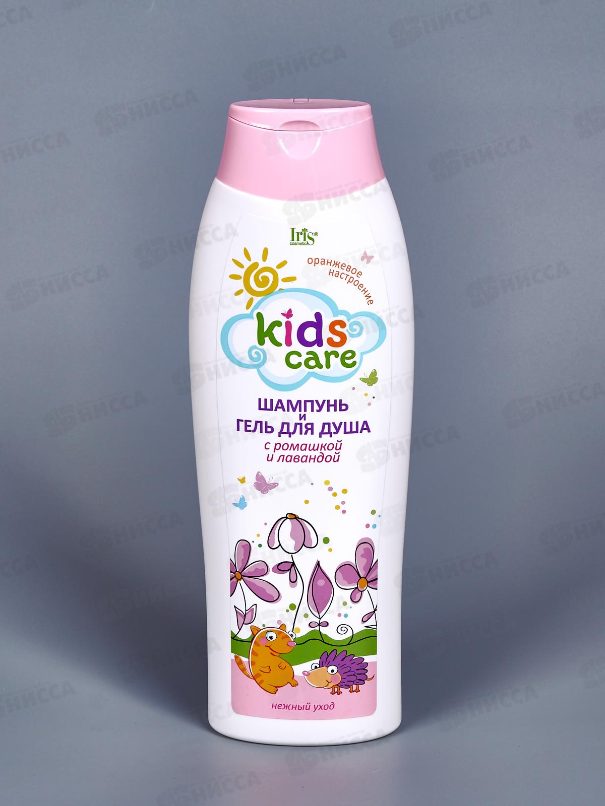 IRIS Kids Care Шампунь-гель детский 2в1 Ромашка и Лаванда 400мл *12