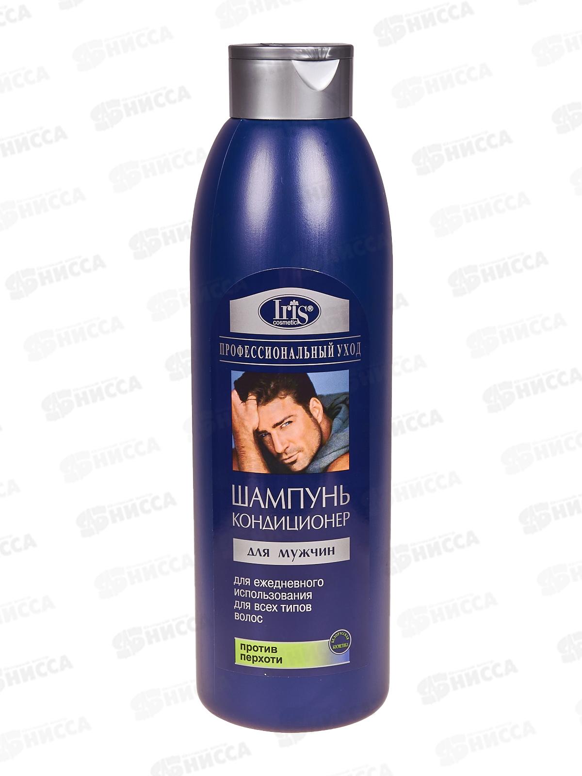 IRIS Шампунь-кондиционер мужской для волос Очищающий 1л *6