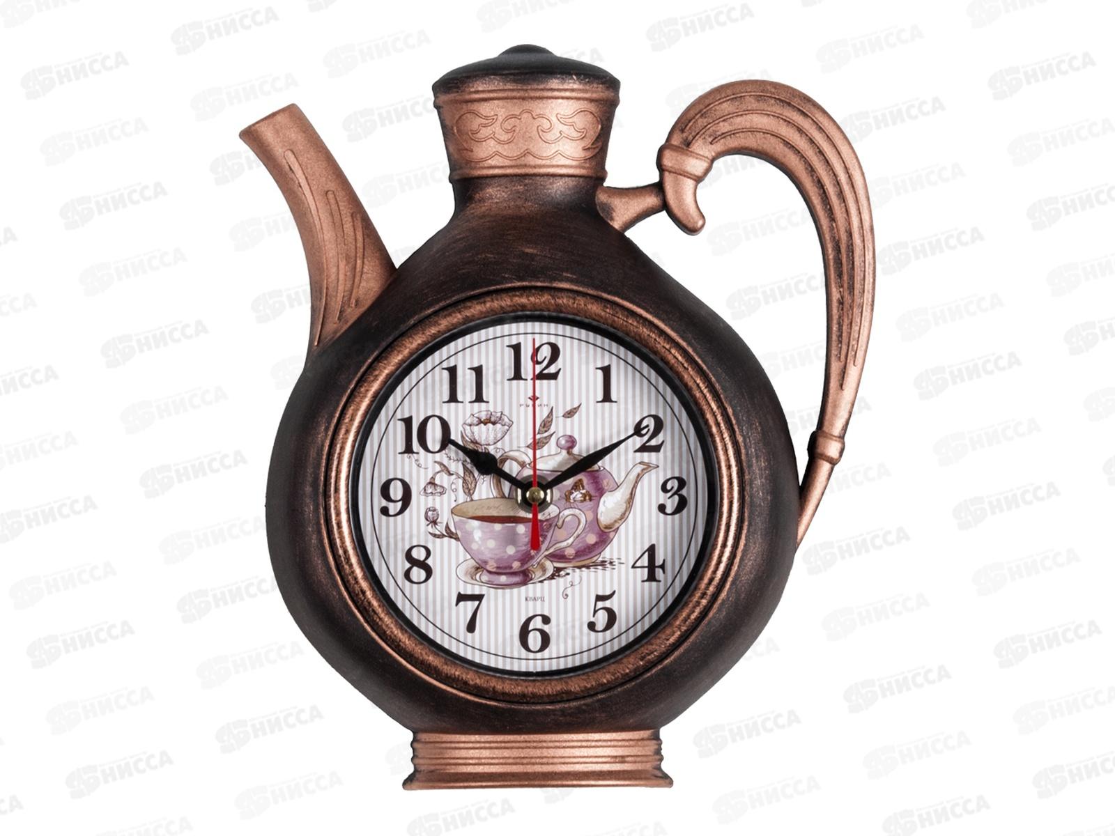Часы настенные &quot21 Век&quot 2622+2-005(5) модель Joy Рубин черный с медью (чайник+2чашки)