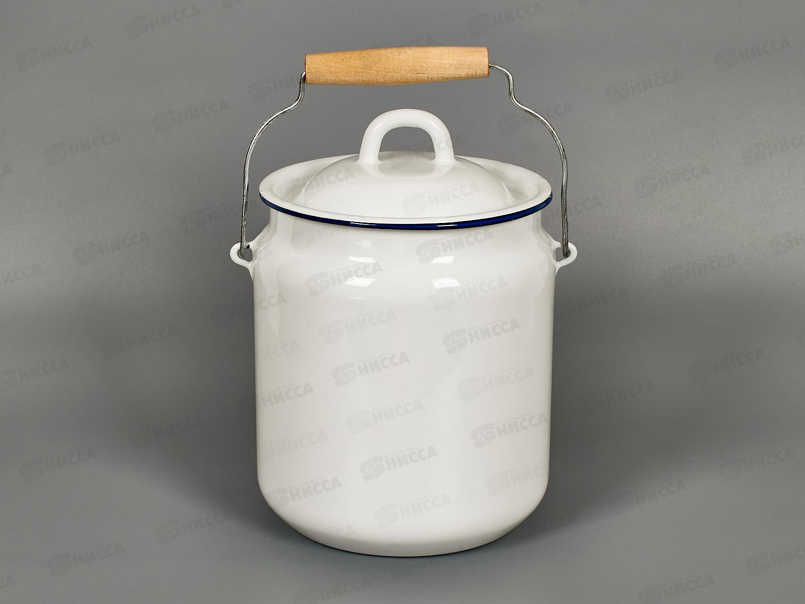 Бидон 3,5л с рисунком Белый, цветной шликер 01-0613н