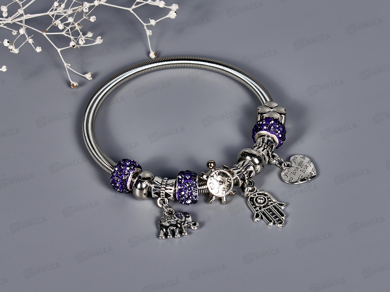 Браслет-резинка с кулоном "Шамбала" №716