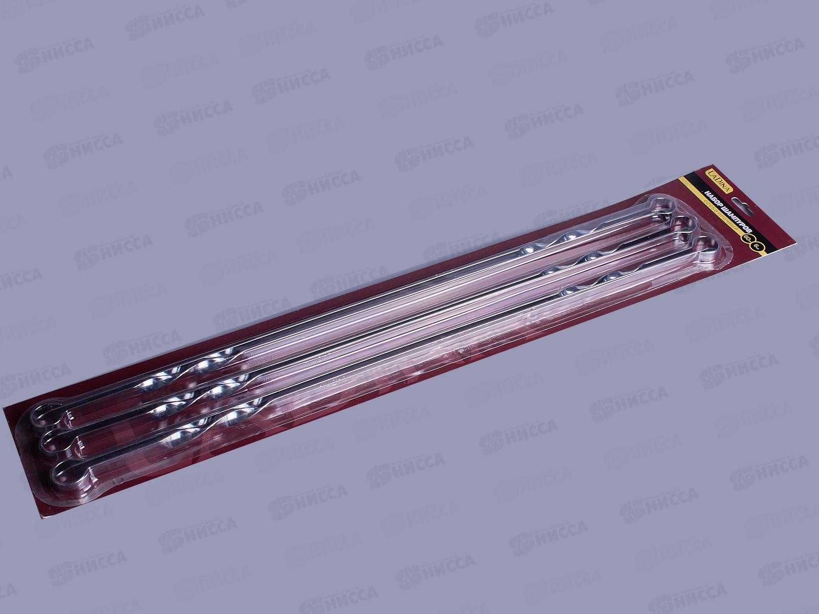 Шампура в наборе 60см 6шт 40047 *24