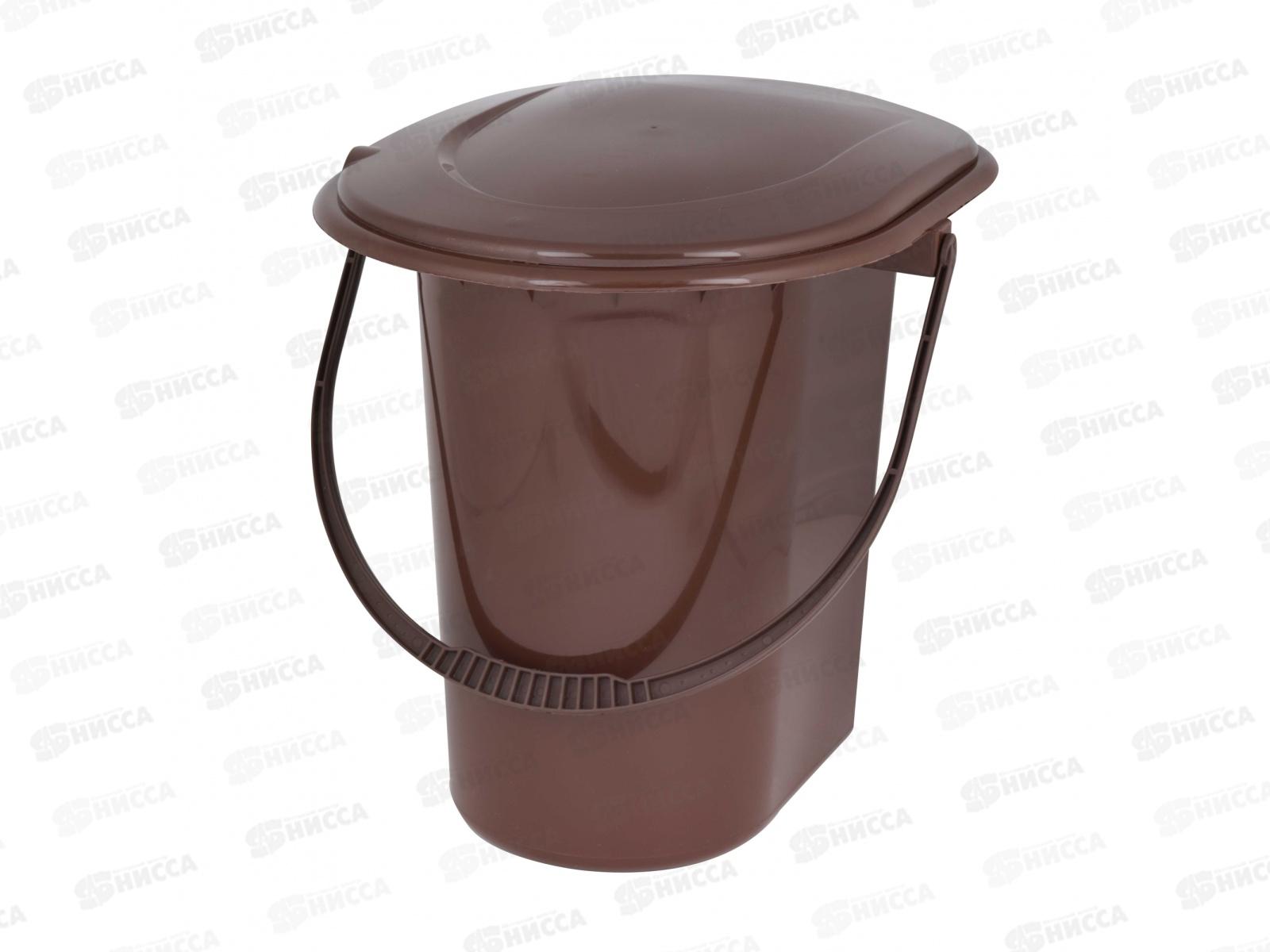 Ведро-туалет 18л коричневый М7619 *10