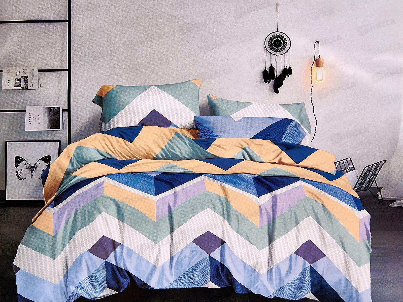 Комплект постельного белья 2,0 спальный PANDORA полисатин с европростыней 11672