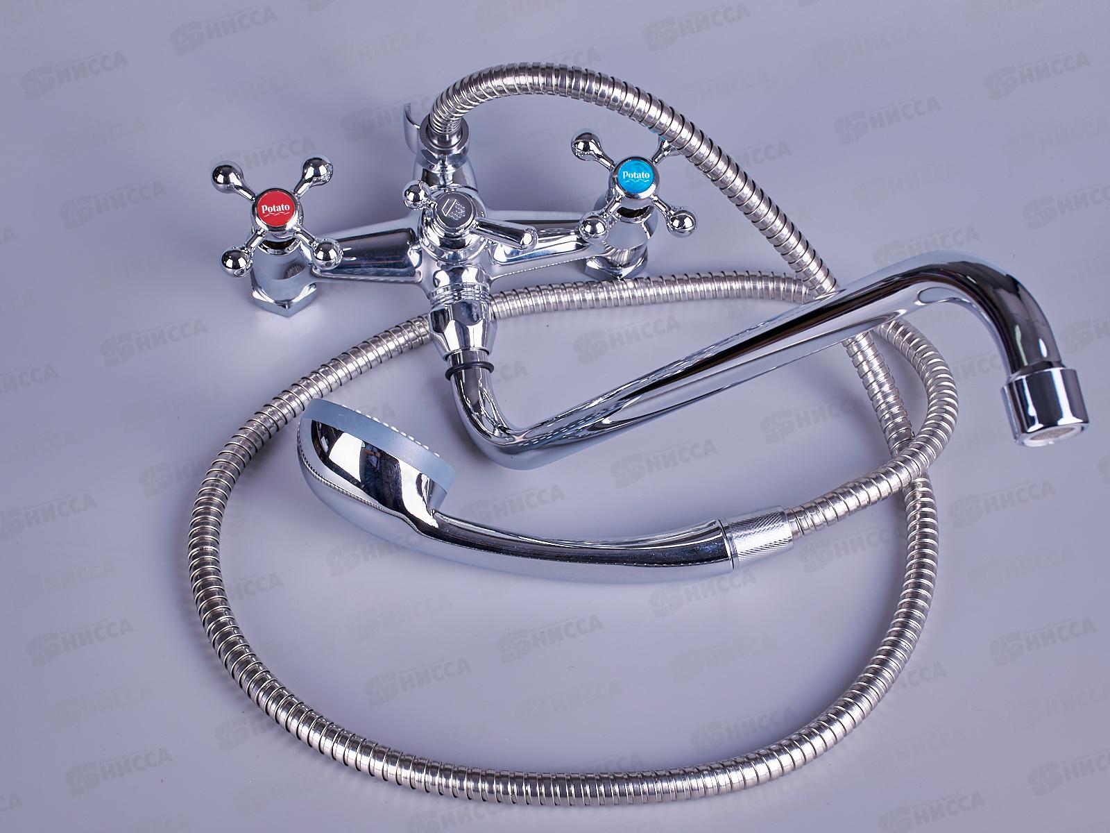 Смеситель для ванны  РОТАТО 1/2 керамика Р2265 крест №11