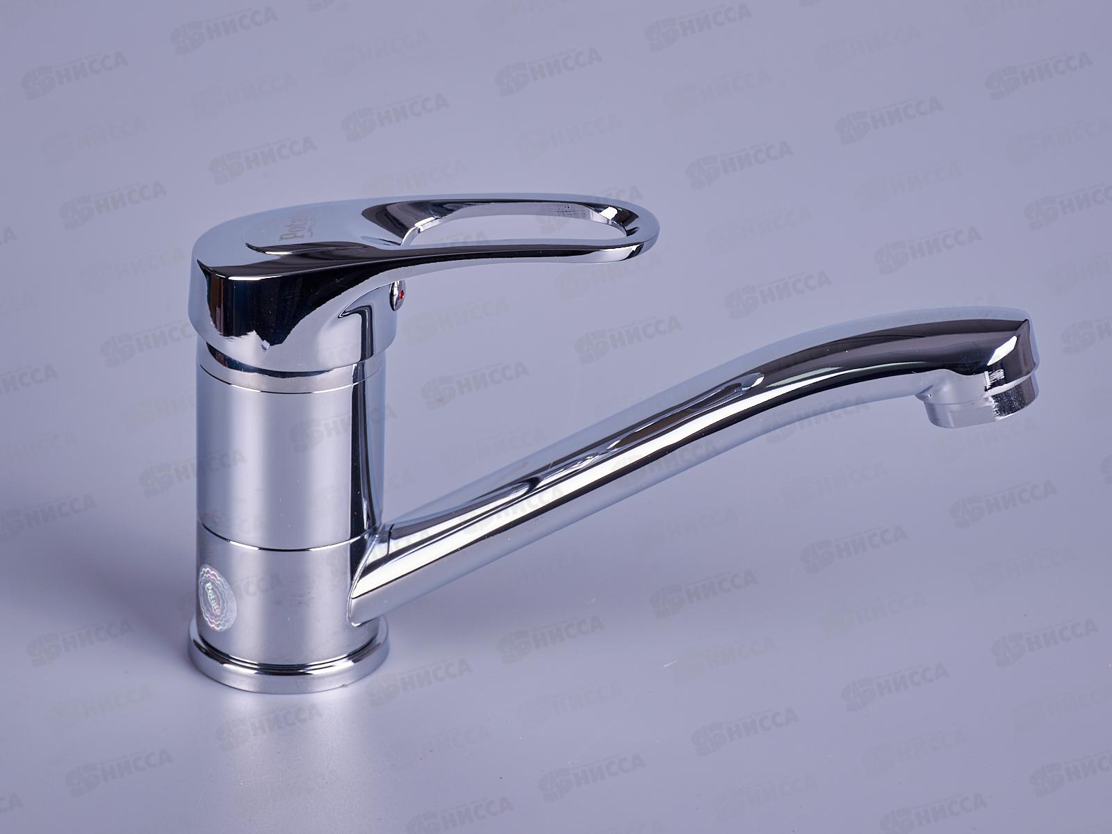 Смеситель для кухни РОТАТО Р45215  D35 короткий нос.   61497