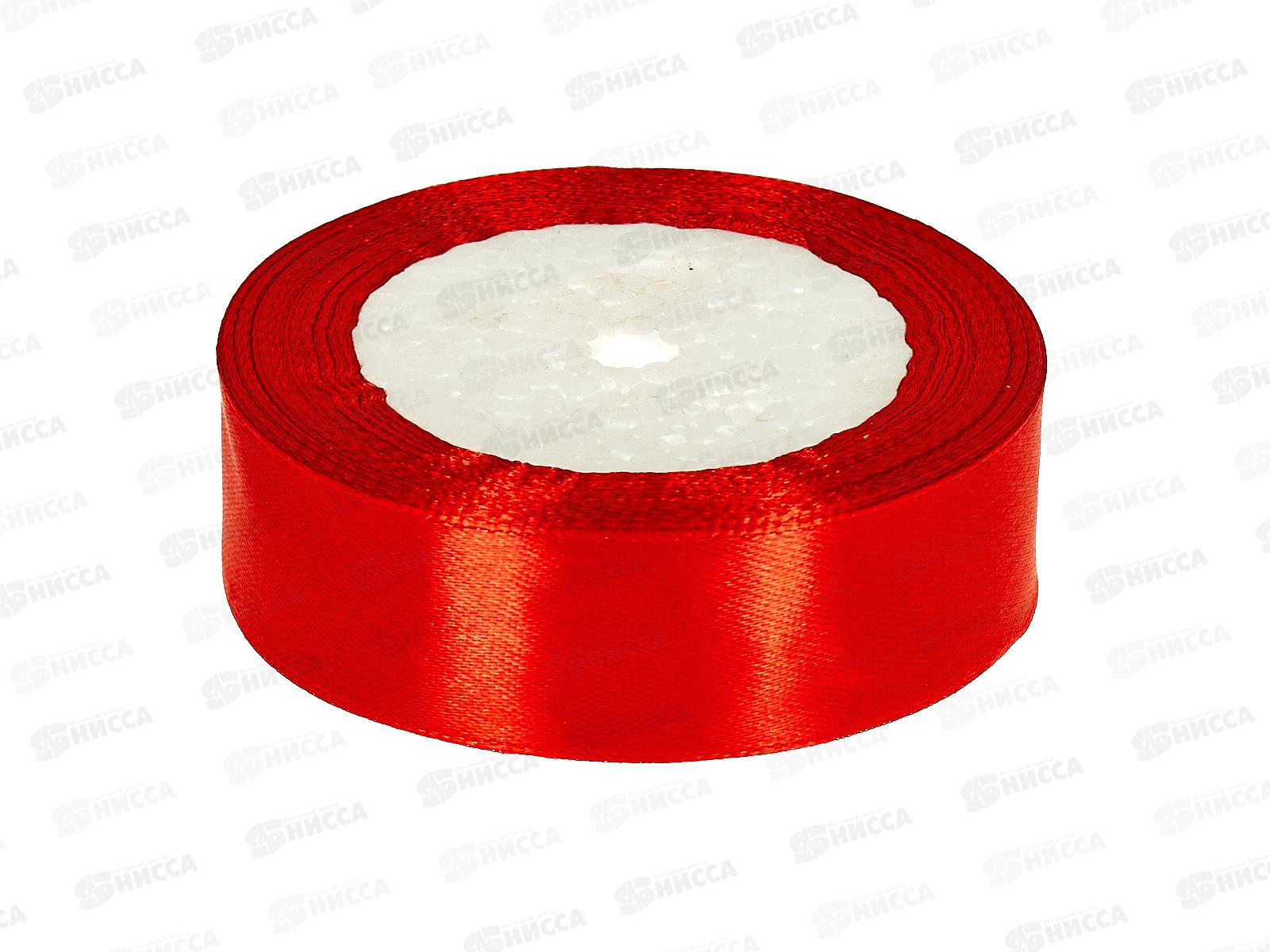 Лента упаковочная атласн MI Классика 25см х 22м красн ЛБ-5614