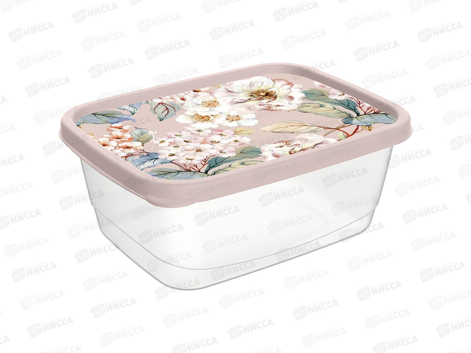 Контейнер для продуктов 1,5л с декором бежевый 221160727/06 *24