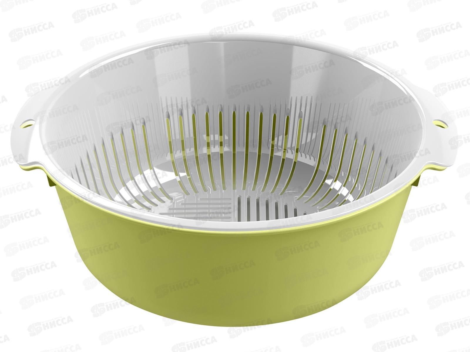 Миска-дуршлаг &quotBergamo&quot круглая Салатовый 221118320/04 *15