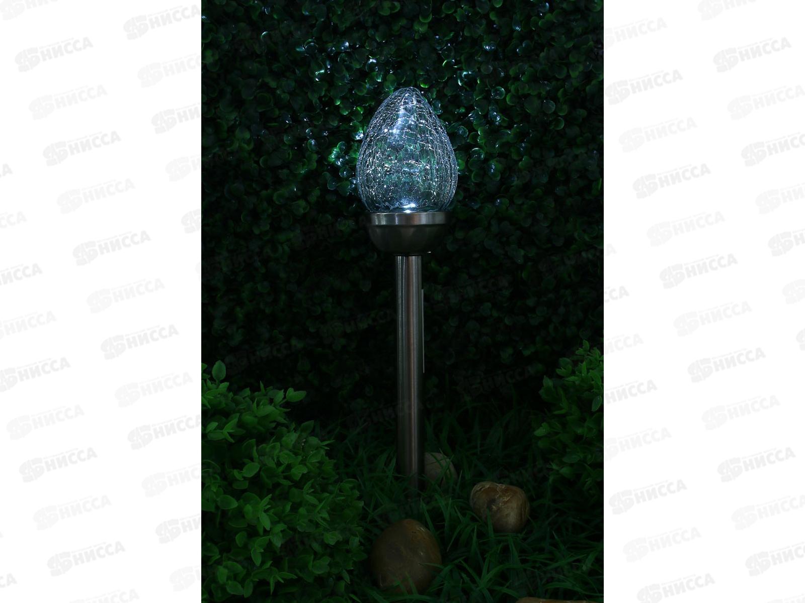 Фонарь садовый солнечная батарея пламя 8*42см 475-294 г