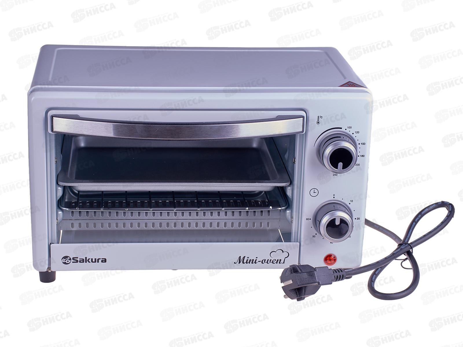 Духовка электрическая SA-7023W 1000Вт 12л таймер