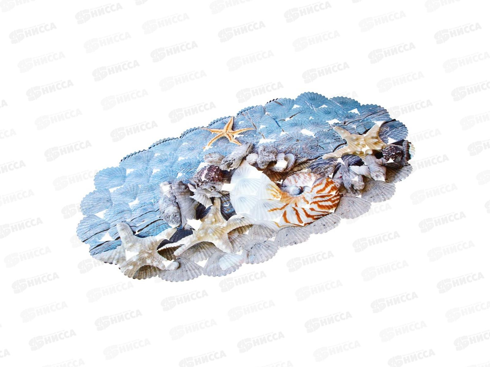 Коврик в ванную 68*38см "Прибой" противоскользящий 403-096  г