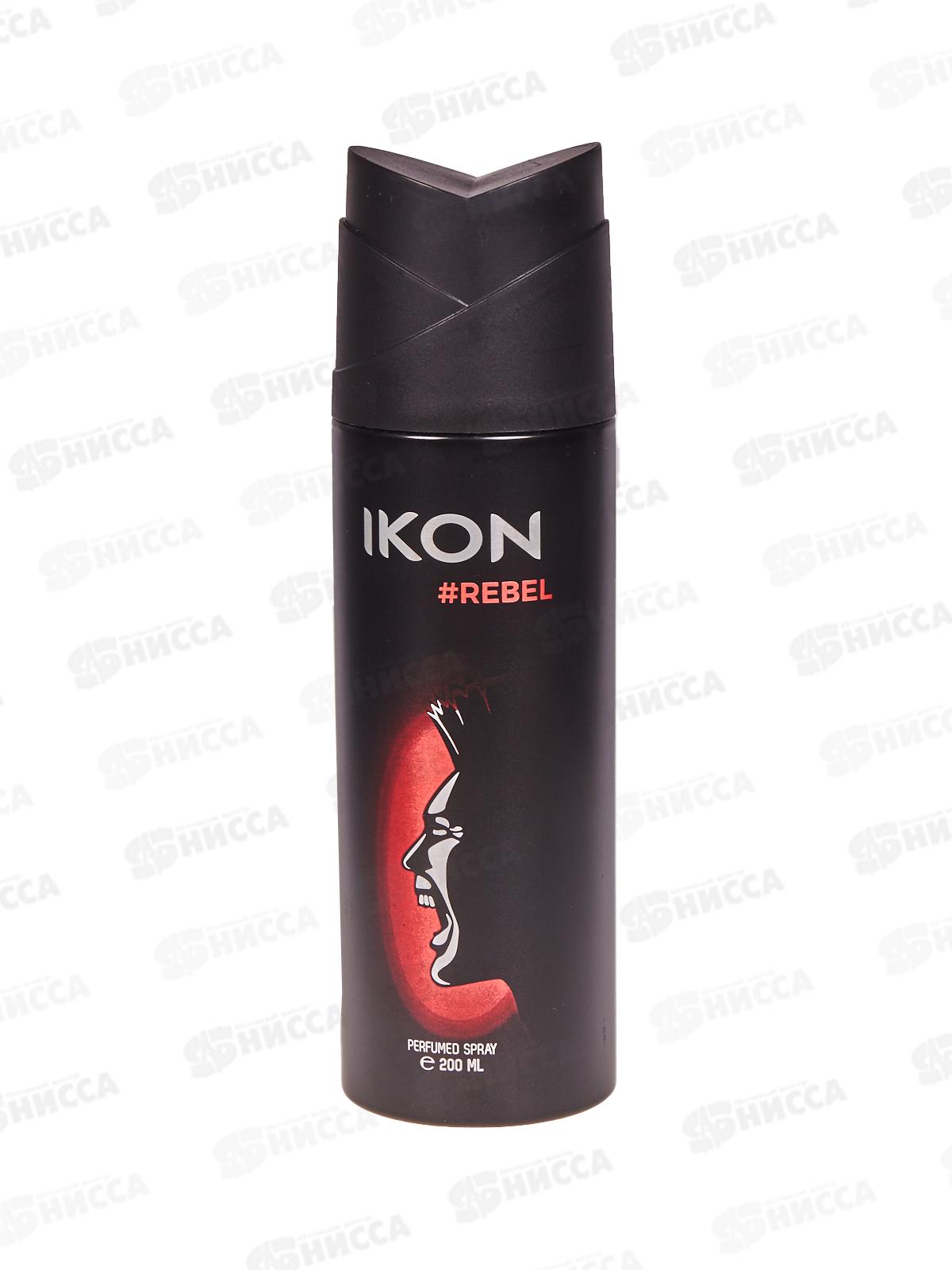 IKON DEODORANT REBEL мужской дезодорант 200мл *12