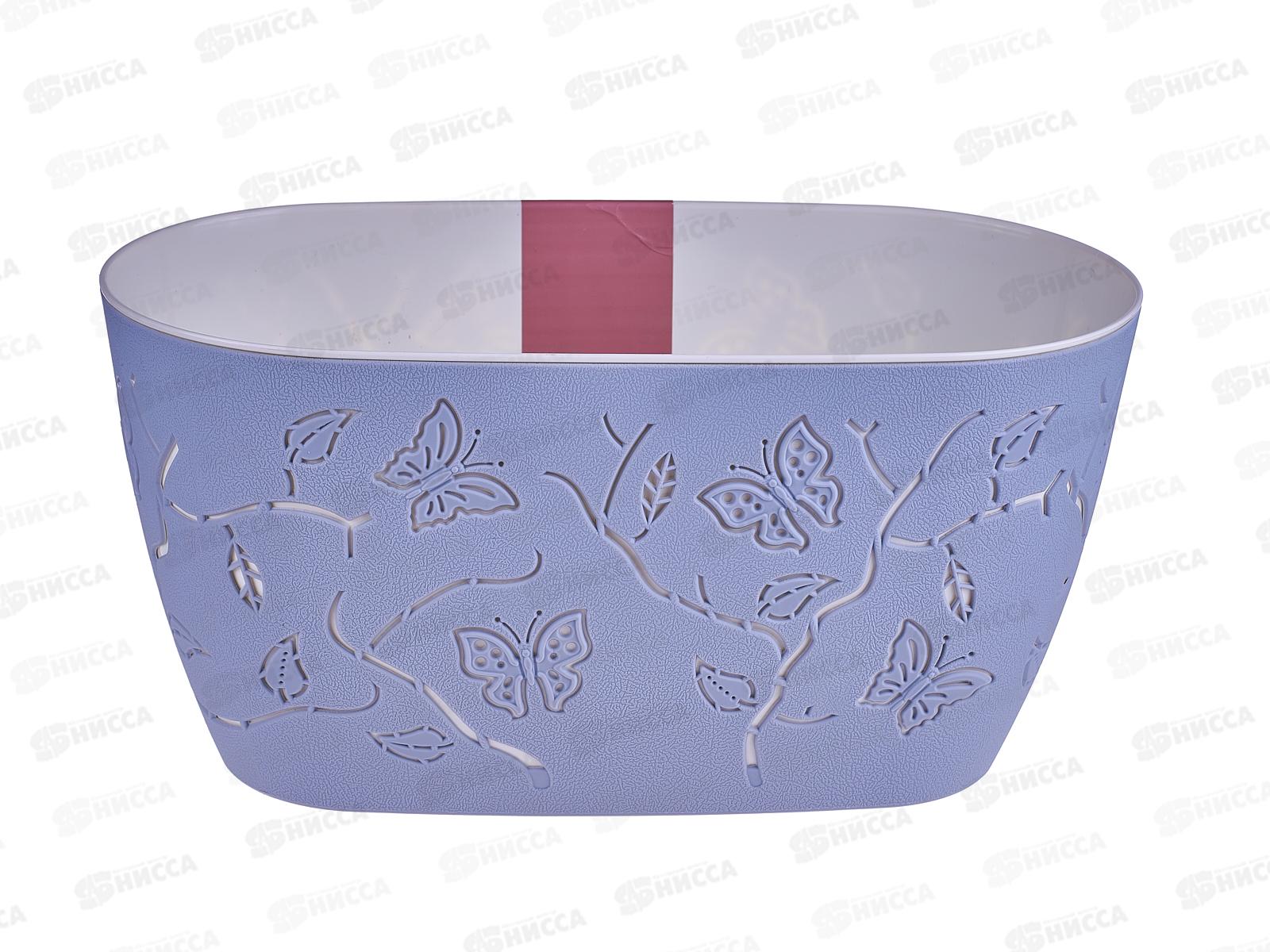 Горшок для цветов &quotButterflies" 4л Серый шторм РТ401510025 *12