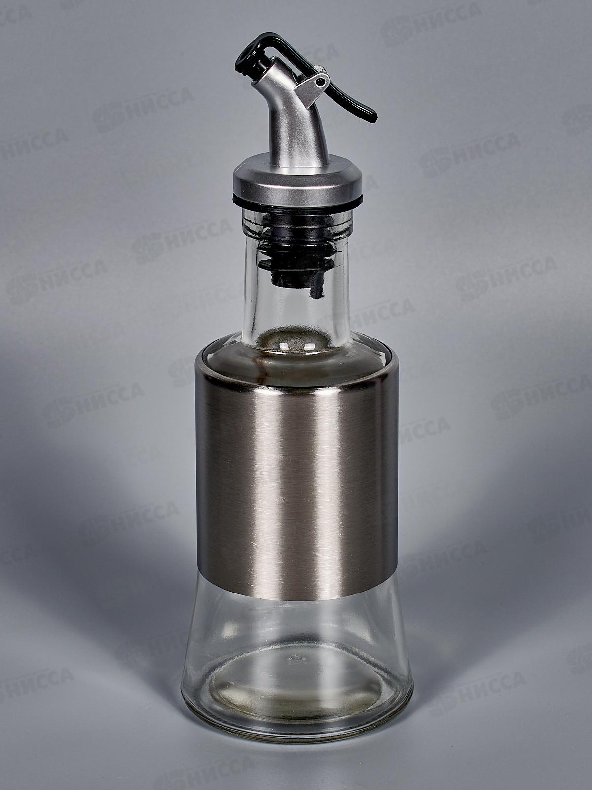 Бутылка для уксуса/масла/соуса 200мл стекло/нерж AST-006-G-200