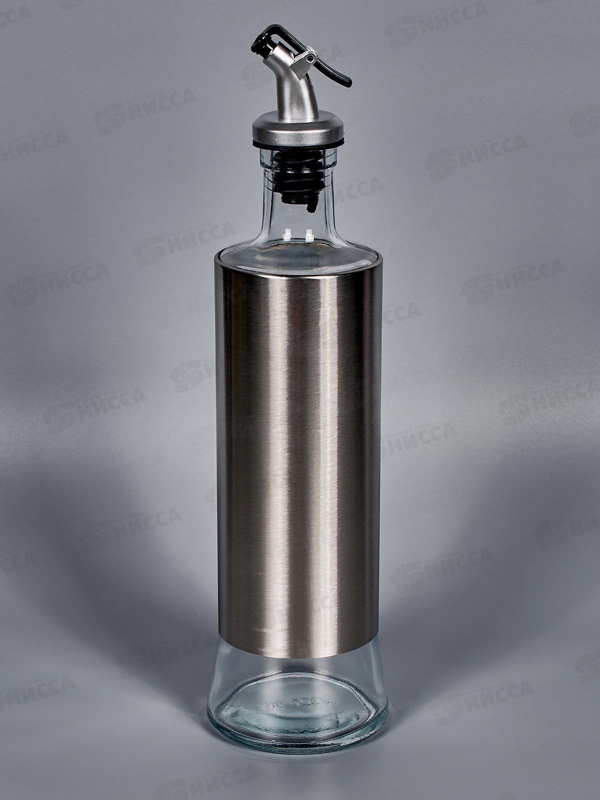 Бутылка для уксуса/масла/соуса 500мл стекло/нерж AST-006-G-500