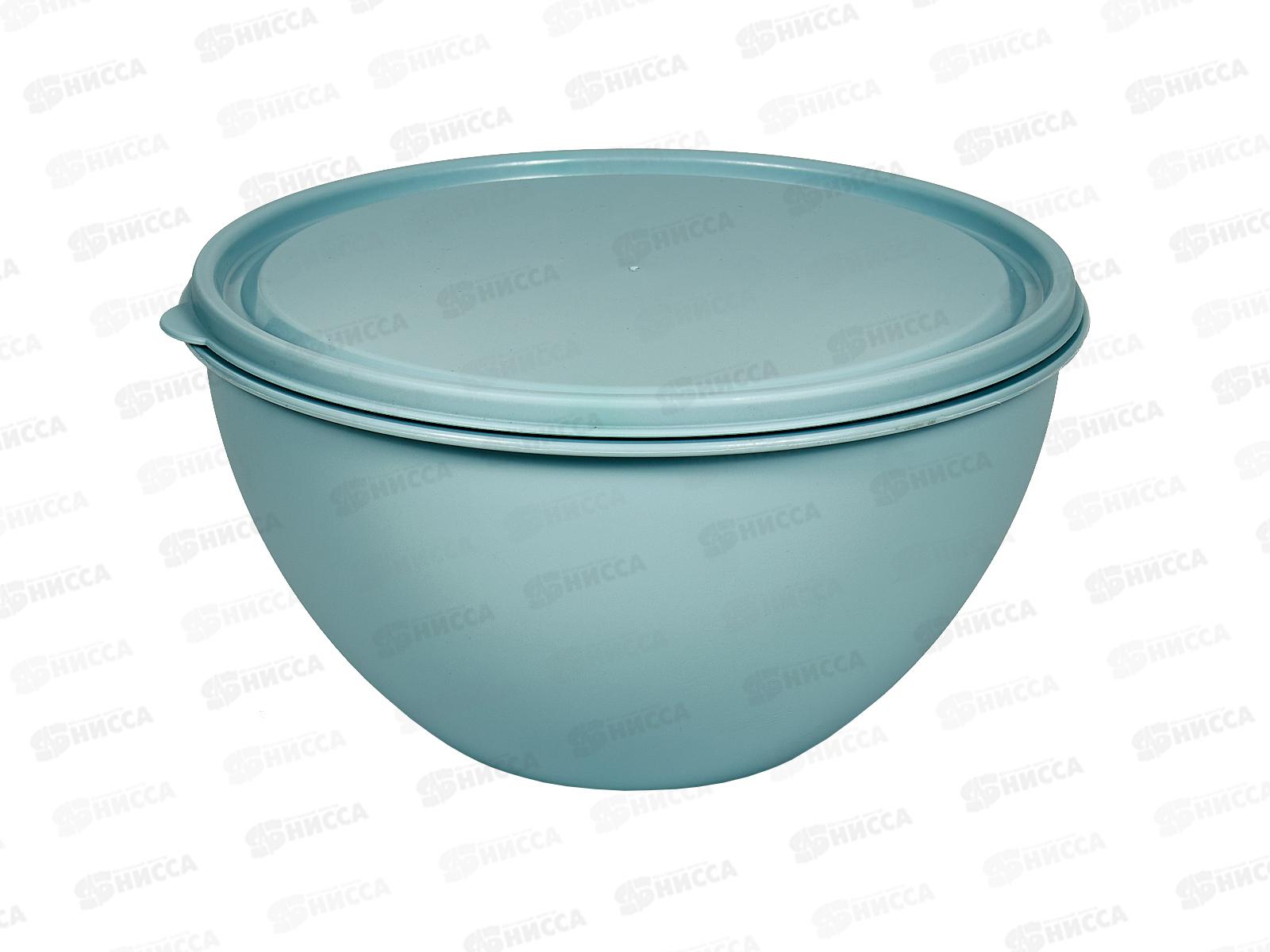 Миска 2л с цветной крышкой индиго Ангора *18