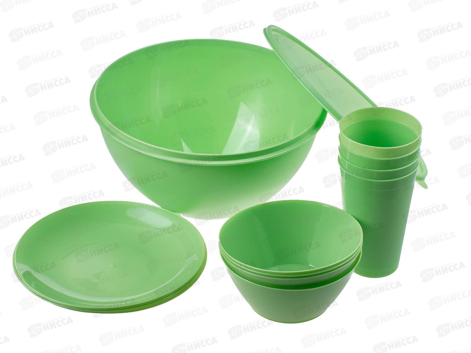 Набор для пикника в миске (4 персон) *12 (Ангора) А8650